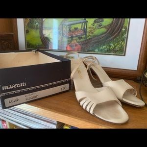 Vintage Maserati Evening Sandals 7N Italy Sultana